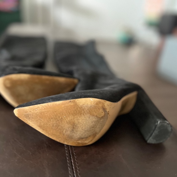 Express/Size 8/ Black over the knee Suade boot. sprayed with Suade protector. - Picture 3 of 7